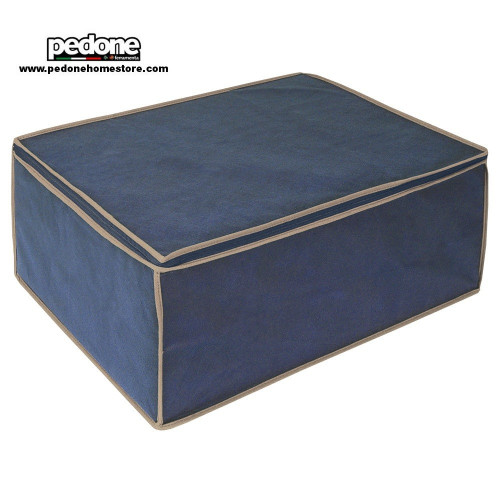CONTENITORE PER COPERTINE BIANCHERIA ORDINETT BLANKET 2 BLUE