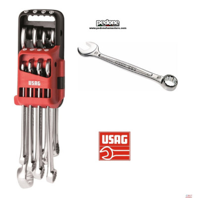 SERIE SET KIT 8 CHIAVI COMBINATE FISSA E STELLA PROFESSIONALI USAG 285 DS8