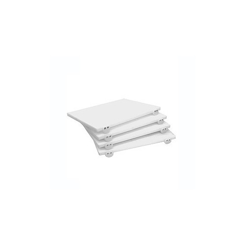 Tagliere Polietilene bianco con fermo 