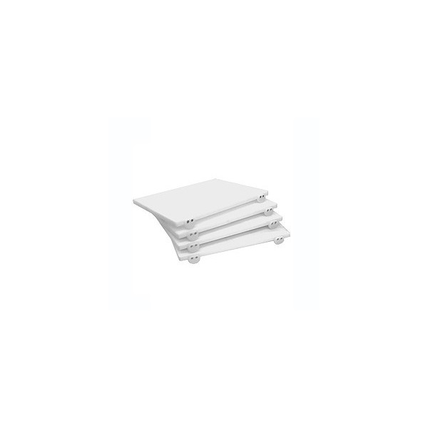 Tagliere Polietilene bianco con fermo 