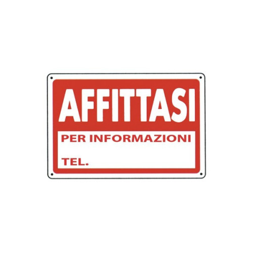 cartello segnaletico " affittasi"