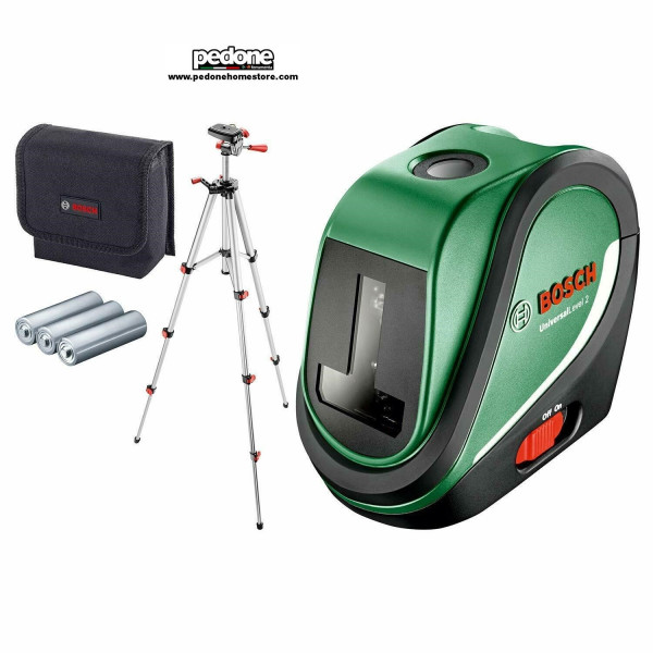 Bosch Livella Laser Multifunzione UniversalLevel, 2 Set, 3 batterie AA, in Borsa