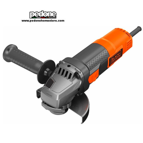 Black+Decker Smerigliatrice angolare 900W disco 115mm con accessori BEG210
