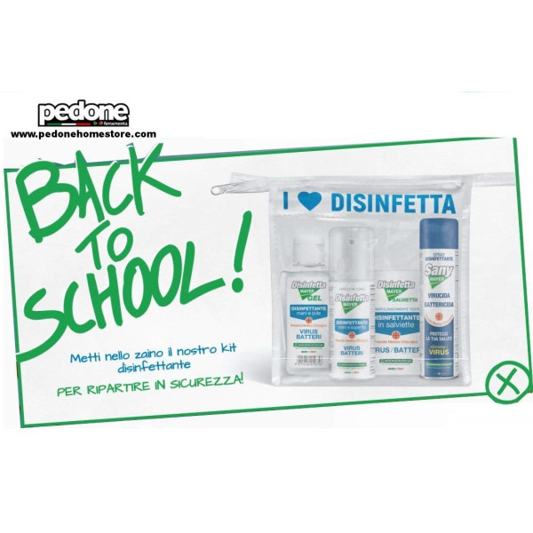 KIT SCUOLA DISINFETTANTI VIRUCIDA BATTERICIDA BACK TO SCHOOL MAYER BRAUN