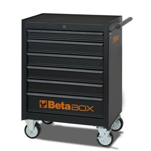 Cassettiera mobile 6 cassetti Beta C04 BOX dark carrello portautensili officina Vuota