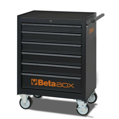 Cassettiera mobile 6 cassetti Beta C04 BOX dark carrello portautensili officina Vuota