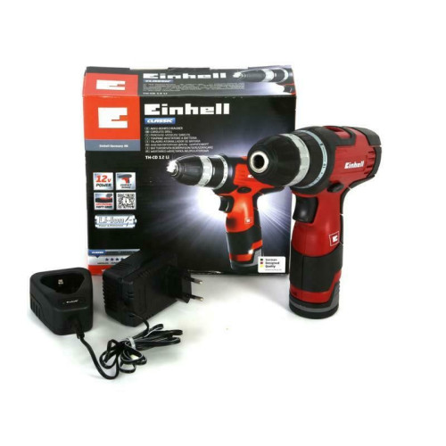 EINHELL TRAPANO AVVITATORE A BATTERIA DA 12V LITIO TH-CD 12 Li 4513650