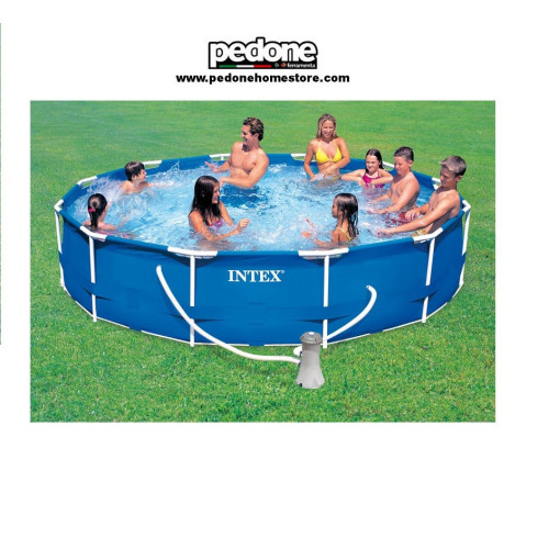 PISCINA FUORITERRA FRAME CON TELAIO TONDA INTEX CM. 305X76H CON POMPA 27261