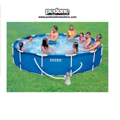 PISCINA FUORITERRA FRAME CON TELAIO TONDA INTEX CM. 305X76H CON POMPA 27261