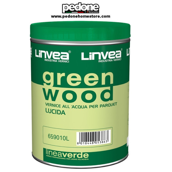 Vernice Per Parquet Ad Acqua Trasparente lt.0,750 Linvea Lucida
