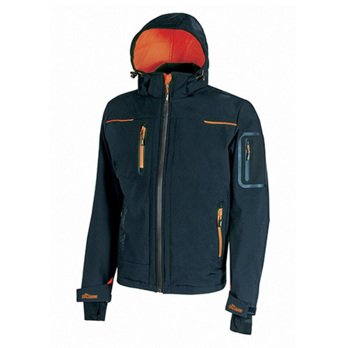Giacca Da Lavoro U Power Space Linea Future Con Cappuccio Softshell Impermeabile