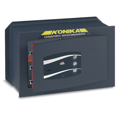 Cassaforte da Muro Stark Trial Serie 1240 Chiave e Combinatore  3 Dischi  Meccanico