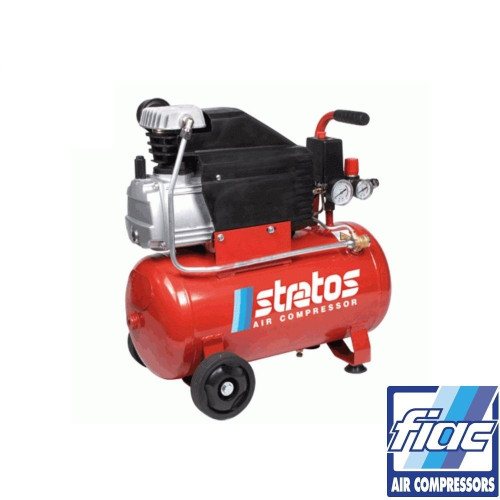 FIAC Stratos 24 compressore carrellato elettrico serbatoio 24 lt aria compressa