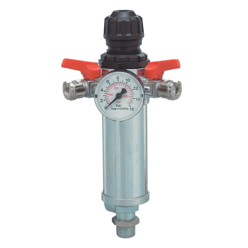 REGOLATORE DI PRESSIONE ANI 31/A5 CON FILTRO E MANOMETRO PER ARIA COMPRESSA