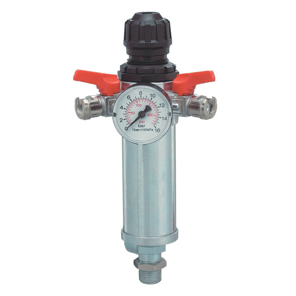REGOLATORE DI PRESSIONE ANI 31/A5 CON FILTRO E MANOMETRO PER ARIA COMPRESSA