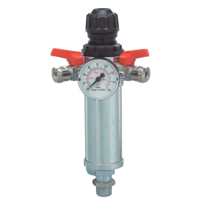 REGOLATORE DI PRESSIONE ANI 31/A5 CON FILTRO E MANOMETRO PER ARIA COMPRESSA