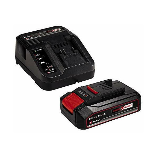 KIT POWER-X-CHANGE 18V BATTERIA 2,5Ah + CARICABATTERIE EINHELL