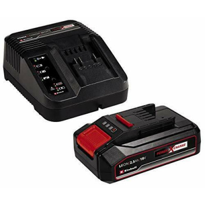 KIT POWER-X-CHANGE 18V BATTERIA 2,5Ah + CARICABATTERIE EINHELL
