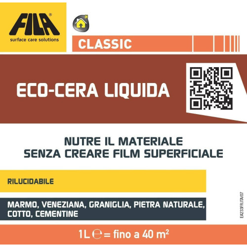 Fila Classic Cera Liquida Da 1 Litro Cera Per Pavimenti In Cotto Pietre Marmo
