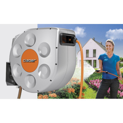Claber Avvolgitubo automatico per Giardino Max 20 metri - 8696 Rotoroll