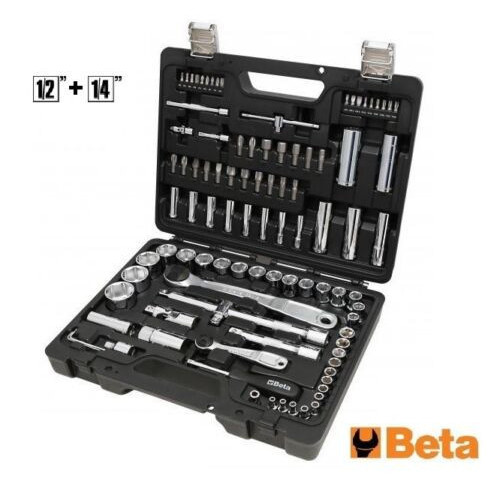 CASSETTA 98 pezzi CHIAVI BUSSOLE E CRICCHETTI 1/2" + 1/4" BETA 903E/C98 bussola