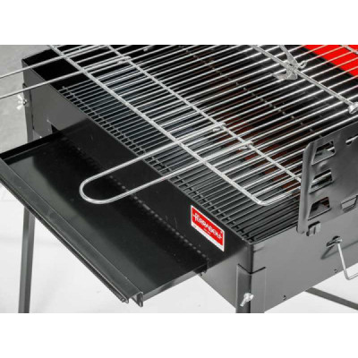 Barbecue a carbone Ferraboli Comunità - Griglia in acciaio cromato da 60x40 cm