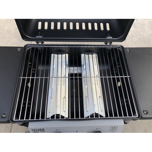 FERRABOLI BARBECUE 122X50 GAS CON COPERCHIO 2 FUOCHI ART. 78