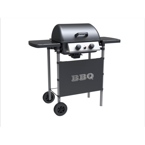 FERRABOLI BARBECUE 122X50 GAS CON COPERCHIO 2 FUOCHI ART. 78