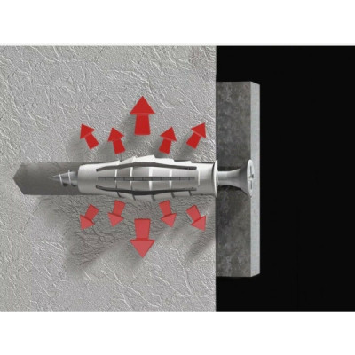 BOX KIT 200 Pz. TASSELLO TASSELLI in NYLON T6/VA con VITE 8x40mm
