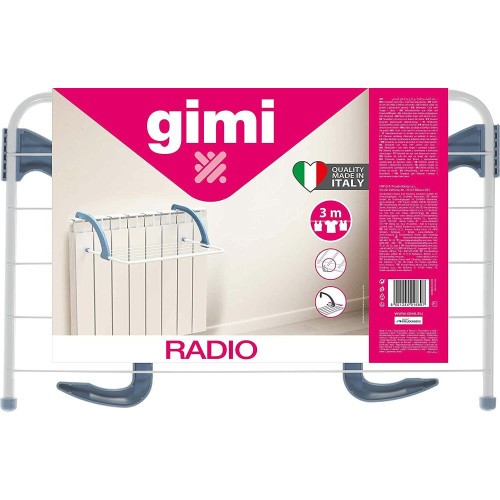 GIMI Stendibiancheria da balcone stendino termosifone stendipanni per ringhiera