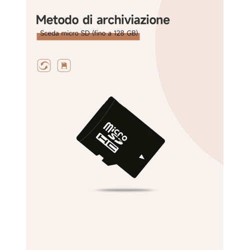 Spioncino Digitale WIFI con Sensore di Movimento HD Memoria 32GB Ricaricabile 4.3 Pollici