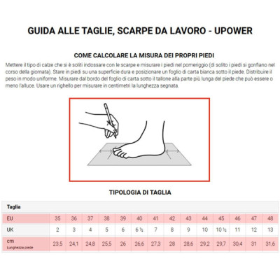 Scarpe Antinfortunistica da Lavoro U-POWER Basse Microfibra Uomo Donna JAGO S3