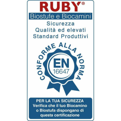 BIOCAMINO DA PAVIMENTO RUBY MODELLO GIGA BIANCO BIOETANOLO TECNOAIRSYSTEM