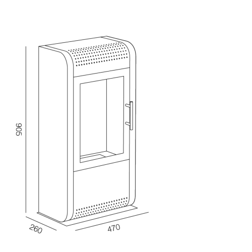 BIOCAMINO DA PAVIMENTO RUBY MODELLO GIGA BIANCO BIOETANOLO TECNOAIRSYSTEM
