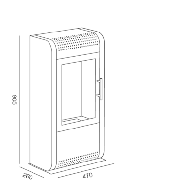 BIOCAMINO DA PAVIMENTO RUBY MODELLO GIGA BIANCO BIOETANOLO TECNOAIRSYSTEM