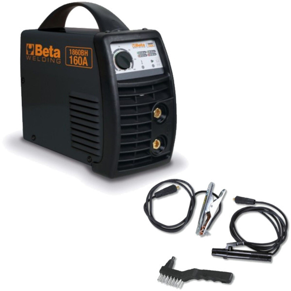 Saldatrice Inverter 160A MMA ad Elettrodo BETA Portatile con Cavi e Pinze 1860BH