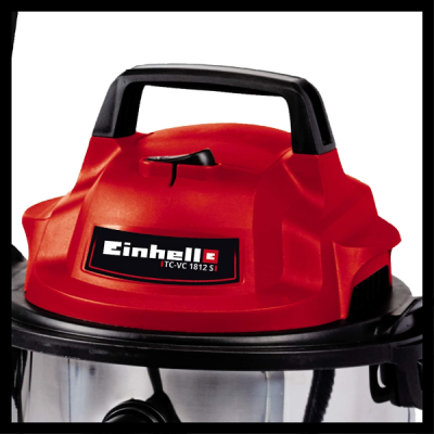 Bidone aspiratutto Einhell TC-VC 1812-S Bidone in acciaio lt. 12 Aspira liquidi