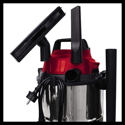 Bidone aspiratutto Einhell TC-VC 1812-S Bidone in acciaio lt. 12 Aspira liquidi