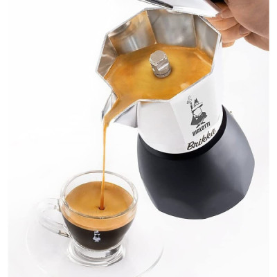 BIALETTI Nuova Brikka  Tazze Moka Caffetteria Caffè Espresso come al Bar