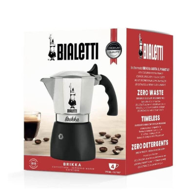 BIALETTI Nuova Brikka  Tazze Moka Caffetteria Caffè Espresso come al Bar