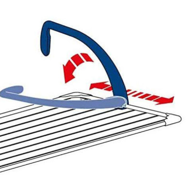 Stendibiancheria Balcone Gimi Stendino da vasca da bagno L 100 cm Brezza 100 Regolabile
