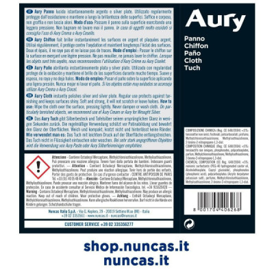 AURY 1 PANNO PER LUCIDARE L' ARGENTO NUNCAS PULIZIA CASA