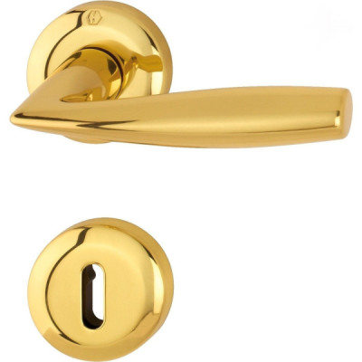 Maniglia Vitoria oro lucido x porta Hoppe