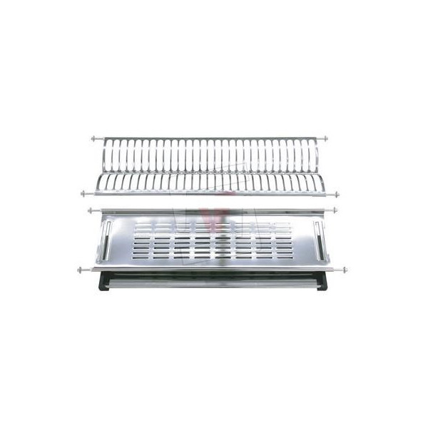 Scolapiatti Inox cm.85-87 C/Vassoio