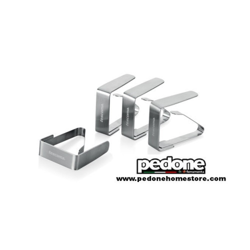Clip Fermatovaglia in Acciaio 4pz "Presto" Tescoma