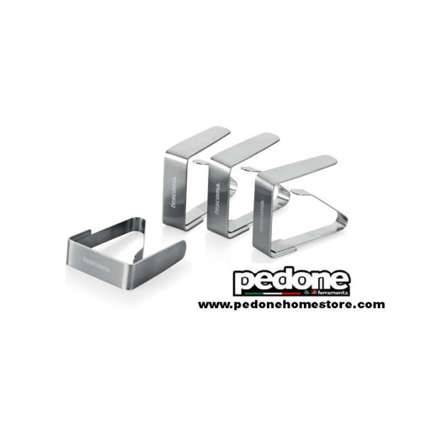 Clip Fermatovaglia in Acciaio 4pz "Presto" Tescoma