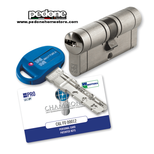 Cilindro Europeo Mottura Champions Pro 3+1 Chiave Cantiere