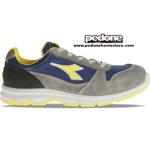 Scarpe da lavoro antinfortunistiche RUN TEXTILE LOW Grigio Castello/Blu Insigna "DIADORA"