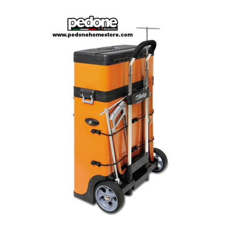 Trolley portautensili a due moduli sovrapponibili, colore Arancio "BETA" Art. C41H - 4100H