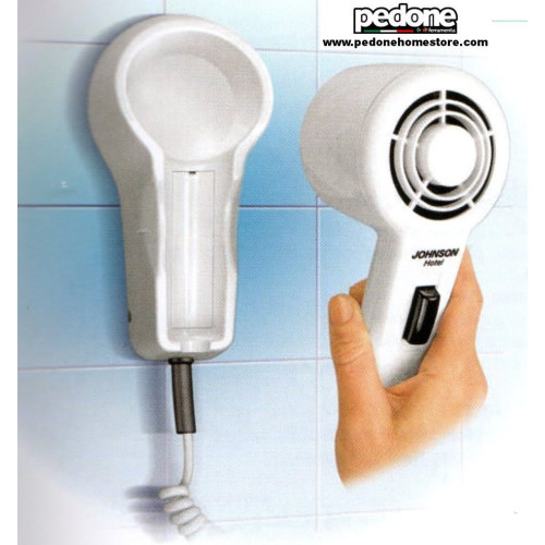 Asciugacapelli Johnson phon da parete hotel 1000 watt asciuga capelli